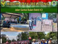 Jajaran Kodim 0414 Belitung Ikuti Jalan Santai Bulan Bakti Keselamatan Dan Kesehatan Kerja Nasional Tahun 2024
