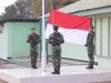 Kodim 0414/Belitung Melaksanakan Upacara Bendera Mingguan