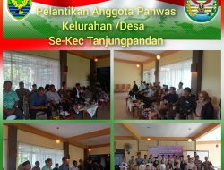 Danramil 01 Tanjungpandan Hadiri Pelantikan dan Pembekalan Anggota Panwaslu Kelurahan Sekecamatan Tanjungpandan