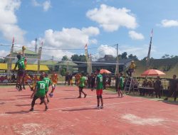 HUT Ke-14 Korem 045/Gaya di Meriahkan Dengan Pertandingan Volly Ball 