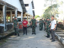 HUT Ke-14 Korem 045/Gaya, Prajurit dan Masyarakat Bersih Pasar Induk Pangkalpinang