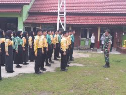 Babinsa Hadiri Apel Seleksi Paskibra Tingkat Kecamatan Membalong