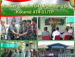 Kunjungan Kerja Silaturahmi Dandim 0414/Belitung Ke Koramil 01/Tanjungpandan