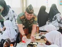 Kodim 0414/Belitung Gelar Dapur Masuk Sekolah Di SDN 06 Simpang Renggiang