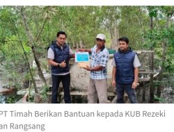 KUB Rezeki Nelayan Rangsang Terima Bantuan Dari PT Timah