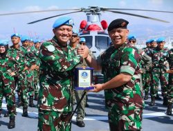 KRI Diponegoro-365 Terima Kunjungan Kerja Tim Pusinfomar TNI