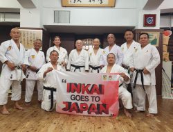 Delegasi INKAI berlatih di Honbu Dojo Japan Traditional Karate- Do Asociation