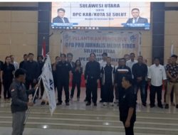 Ketum DPP PJS Lantik DPD dan DPC PJS se Sulut