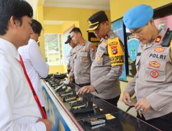 Operasi Gaktiblin,Polres Bangka Tengah Fokus Pengecekan Senjata Api Dinas