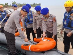 Pantai Terentang Siap Dinikmati,Polair Polres Bangka Tengah Perkuat Pengamanan