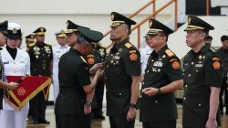 Kasum TNI Terima Laporan Korps Kenaikan Pangkat 97 Perwira Tinggi TNI dan Pimpin Sertijab Jajaran Balakpus Mabes TNI