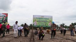 Program Ketahanan Pangan: Polres Bangka Tengah Gelar Penanaman Jagung Serentak