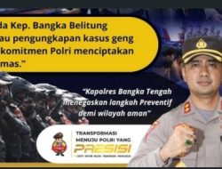 Polres Bangka Tengah Tindak Tegas, Geng Motor Tidak akan Ada Toleran!