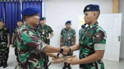 Danlanud Sultan Hasanuddin Tutup Pendidikan Latihan Kerja 1 Teknik Turboprop Engine Maintenance Basic Specialty Course