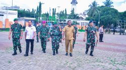 Danrem 151/Binaiya Selaku Dansatgas Hadiri Apel Gelar Pasukan PAM VVIP Dalam Rangka Kunker Wapres RI Ke Wilayah Maluku