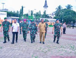 Danrem 151/Binaiya Selaku Dansatgas Hadiri Apel Gelar Pasukan PAM VVIP Dalam Rangka Kunker Wapres RI Ke Wilayah Maluku