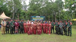 Dansatgas Yonif 741/GN Bersama Bupati Belu Resmikan Jembatan Penghubung “Garuda Nusantara” di Daerah Perbatasan