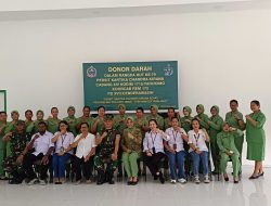Peringati HUT Persit,Kodim 1715 Yahukimo Gelar Donor Darah