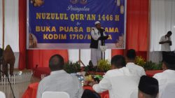 Peringatan Nuzulul Qur’an 1446 H, Dandim Mimika Santuni Anak Yatim