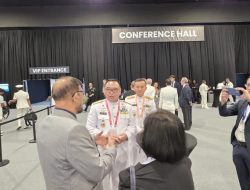 Bakamla RI Courtesy Call dengan Commandant SPCG di IMDEX Asia 2025