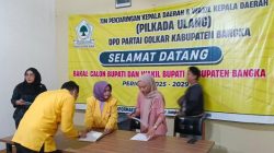 Dedek Herdika Resmi Daftar Cakada Bangka 2025 Lewat Golkar