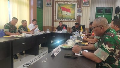 Dandim 1501/Ternate Paparkan Progres TMMD Kepada Tim Wasev