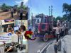 Truk Kontainer Batu Bata Terguling di Semabung