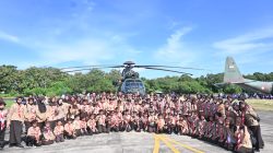 Ribuan Siswa Antusias Ikuti Kunjungan Kedirgantaraan di Lanud Sultan Hasanuddin