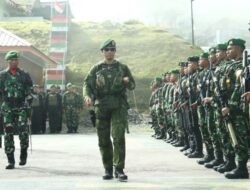 Kodim 1714/Puncak Jaya dan Satgas Penugasan Gelar Upacara HUT Ke-80 TNI Prima TNI Rakyat Indonesia Maju